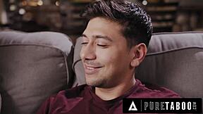 Furious milf catches stepson with stepsister on cam