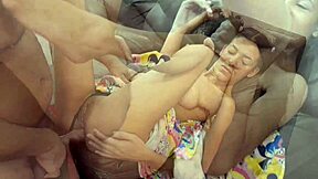 this virgin stepdaughter gets her ass fucked for the first time