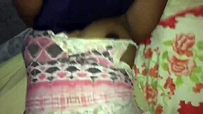 That brunette is moaning so loud on the young guy's big black cock outdoors!