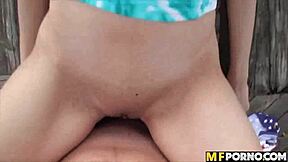 skinny latina gets fucked in public