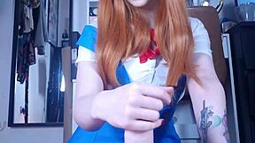 asuka feels powerful dominating shinji after his kiss attempt in trailer