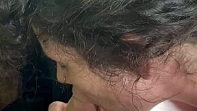 watch this streetwalker ride dick reverse cowgirl in the truck, then get fucked standing before a huge load on her ass?