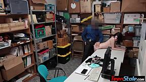 pale tiny 18+ teen suspect punished fucked by lp officer