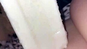 SnowWhite masturbates with food in Los Angeles