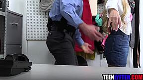 Blonde Teen 18+ Gets Fucked For Stealing Bikini!