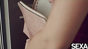 Watch these big-titted lesbians play kinky strap-on sex games