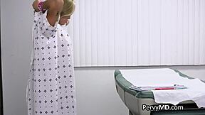 fingering latina patient then drilling her tight pussy deep