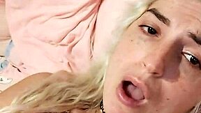 I'm alina, horny in the morning touching myself and squirting big everywhere