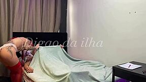 Curvy Latina nurse rides hard for intense creampie finish