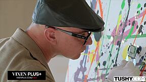 Vanna bardot gapes her petite ass.