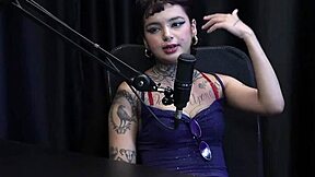 annie clementine starts with sensual pics, chats, and ends up fucking on the street in sheer red 😈