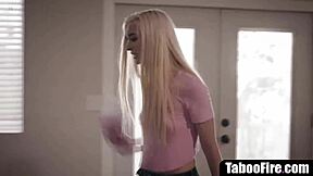 Teen stepdaughter experiences double penetration with stepfather and teacher