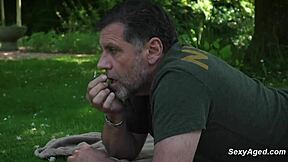 Old Man Fucks Sexy Blonde In Public Park 😏