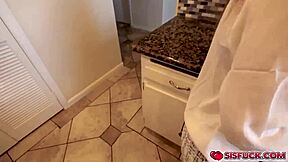 Laney Grey Blows and Titty Fucks Stepbro Brad Newman!