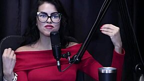 annie clementine starts with sensual pics, chats, and ends up fucking on the street in sheer red 😈