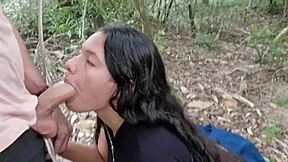 Indian woman gets intensely fucked in the field by foreigner