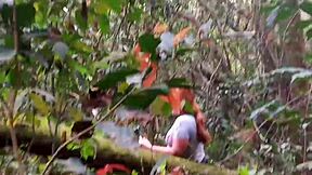 The Guy Paid To See My Pussy In The Ecological Park, So I Went Into The Woods And Showed It To Him