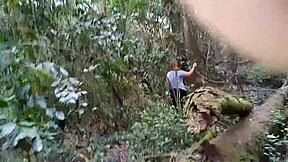 The Guy Paid To See My Pussy In The Ecological Park, So I Went Into The Woods And Showed It To Him