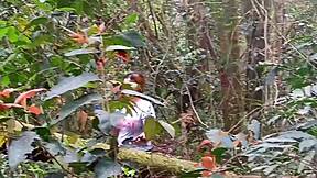 The Guy Paid To See My Pussy In The Ecological Park, So I Went Into The Woods And Showed It To Him