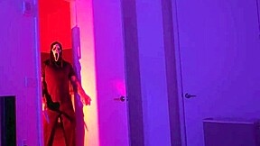 sad guy in costumes receives wet pussy therapy from busty latina cami strella with ass shaking and face fucking