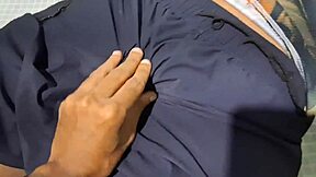 Only in the ass at the end of the afternoon with petite brunette slut