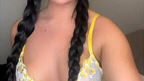 Slutty British Girlfriend's Horny Webcam Orgasm!