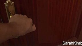 sarah kimble fingering her pussy in the comfort room reaching orgasm