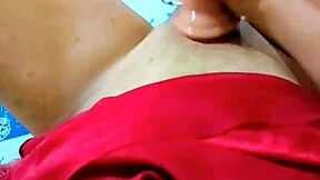 I'm a red hot sissy and this shemale is dominating me with her dildo