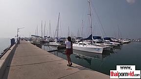 I am an amateur Thai teen in a sexy uniform getting fucked by a big white dick.