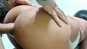 Brazilian Teen Bent Over with Gaping Ass Addicted to Rough Anal Fucking