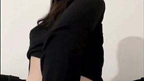 Horny british girl plays with toys in solo webcam session, squirting orgasm