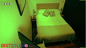 voyeur couple having fun at the party in airbnb