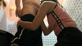 Filipina Meets Stranger In Public Comfort Room