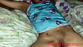 I couldn't resist masturbating my stepdaughter's pussy until she squirted