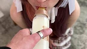 delicious reward for the cute nerd babe