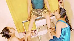 Uttaran20 - 4K Amazing Threesome with the Step Sisters