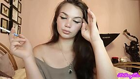 xo bunny blows smoke in my face from pov