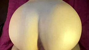 girlfriend spreads perfect ass in doggy style