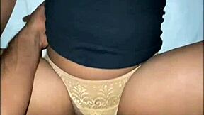 This hot desi girl bends over for her first time with a monster cock, it's amazing.