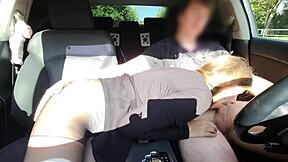 Couldn't resist stopping in parking to suck cock and swallow 😈