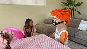 Magic crystal balls get tongue buffing by brunette mystic Christina?