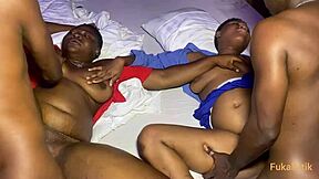 Mum caught fucking stepdad's big cock, so I wanted a taste in this taboo 4some! 😜