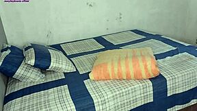 stepsister came to clean my room while stepfather renovated the backyard