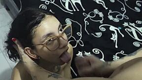 why did this horny colombian teen masturbate in her stepbrother's room and get fucked?