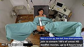 freshman gets mandatory hitachi orgasm from doctor-tampa - yesenia sparkles