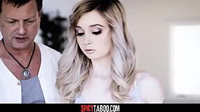 blonde american teen rides in cowgirl with step-uncle.