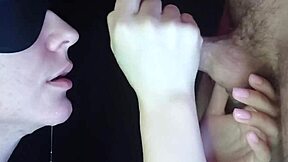 Close Up View Of Wife Sucking Dick With Sloppy Blowjob And Facial