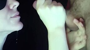 Close Up View Of Wife Sucking Dick With Sloppy Blowjob And Facial