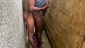 Black BBW With Huge Ass And Big Clit Gets Monster Cock In Small Corner