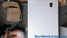 Caught thief gives blowjob and gets fucked 😏